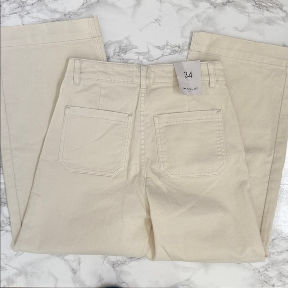 Maison 123 Paris Selyna Denim Trouser Pant FR34 US4 crop - Picture 6 of 8